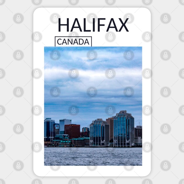 Halifax Nova Scotia Canada Skyline Cityscape Gift for Canadian Canada Day Present Souvenir T-shirt Hoodie Apparel Mug Notebook Tote Pillow Sticker Magnet Magnet by Mr. Travel Joy